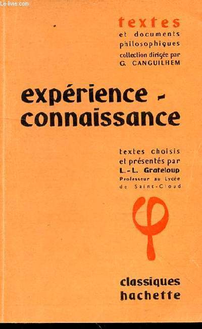 EXPERIENCE-CONNAISSANCE
