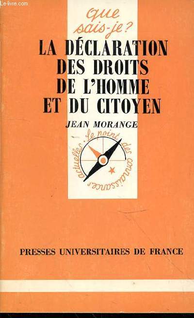 LA DECLARATION DES DROITS DE L'HOMME ET DU CITOYEN