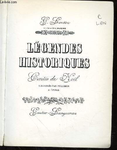 LEGENDES HISTORIQUES - CONTES DE NOEL
