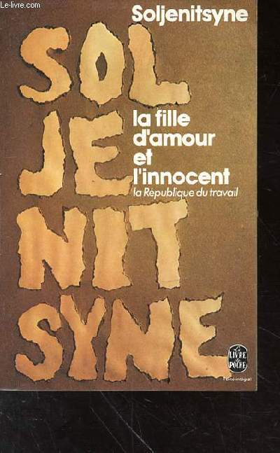 LA FILLE D'AMOUR ET L'INNOCENT