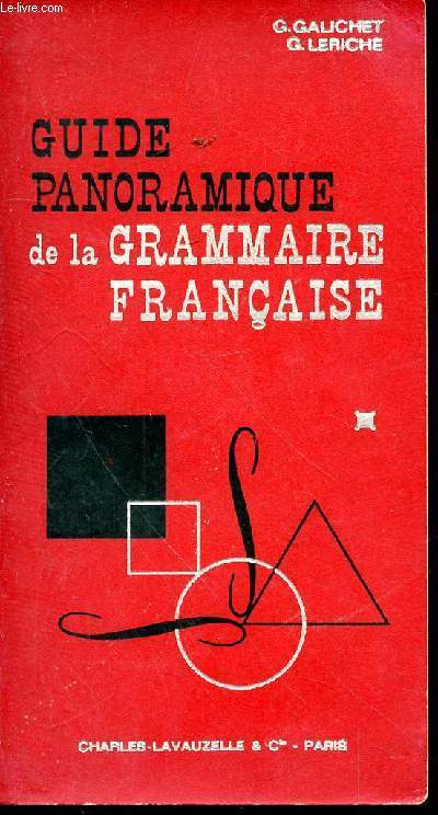 GUIDE PANORAMIQUE DE LA GRAMMAIRE FRANCAISE