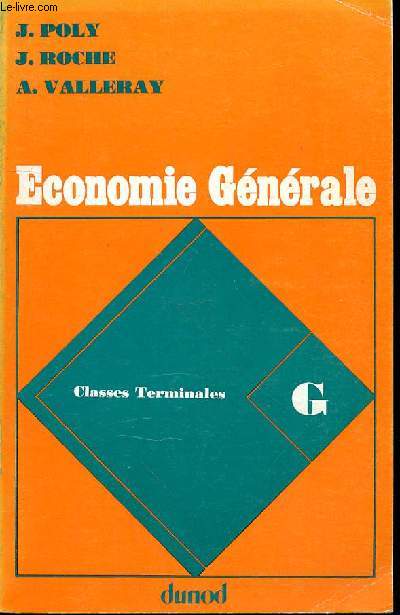 ECONOMIE GENERALE - CLASSES TERMINALES G