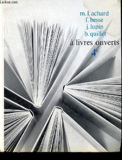 A LIVRES OUVERT 4EME