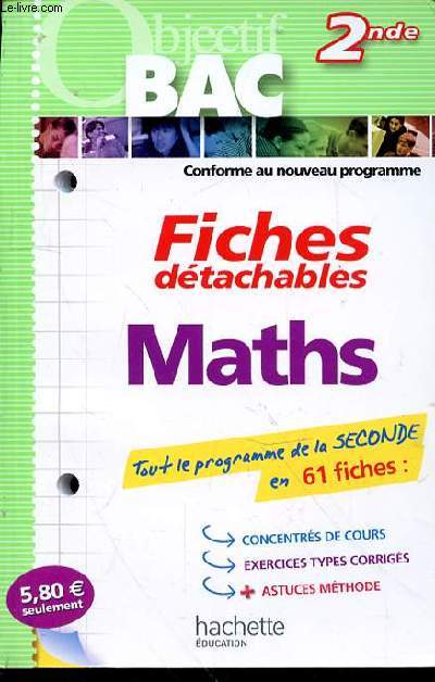 Objectif Bac - Fiches dtachables - Maths 2nde