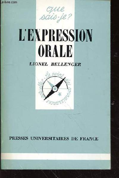 L'EXPRESSION ORALE QUE SAIS-JE ? - N1785