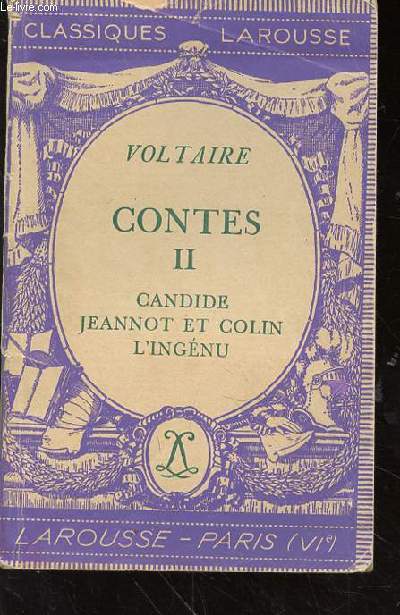 CONTE II - CANDIDE - JEANNOT ET COLIN - L'INGENU