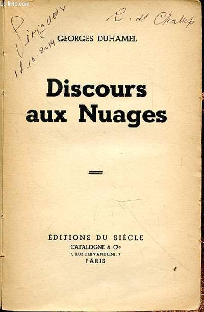 DISCOURS AUX NUAGES