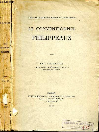 LE CONVENTIONNEL PHILIPPEAUX