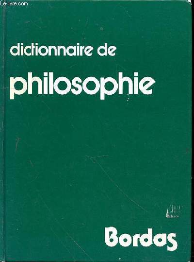 DICTIONNAIRE DE PHILOSOPHIE