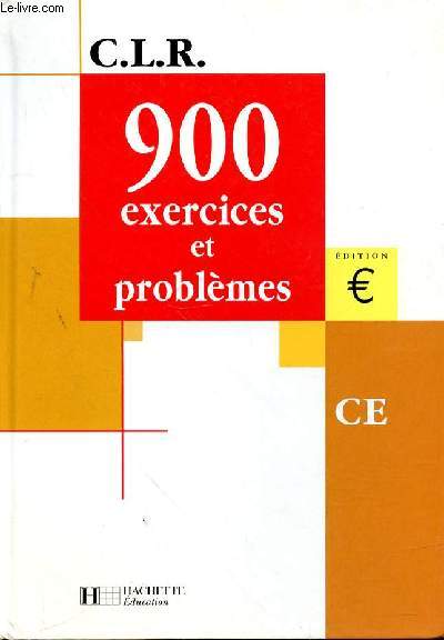 C.L.R. 900 EXERCICES ET PROBLEMES C.E.