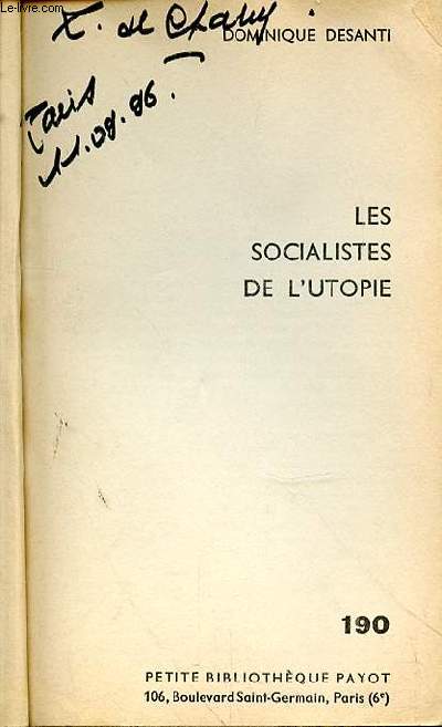 LES SOCIALISTES DE L'UTOPIE N190
