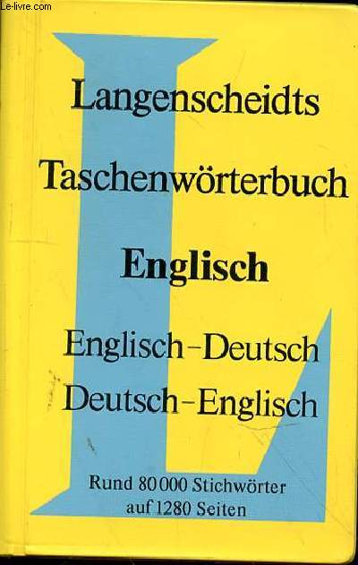 LANGENSCHEIDTS TASCHENWORTERBUCH - ENGLISH - DEUTSCH