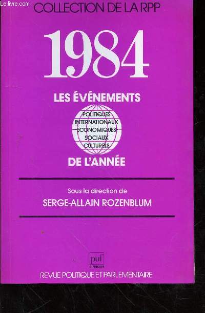 1984 LES EVENEMENTS DE L'ANNEE
