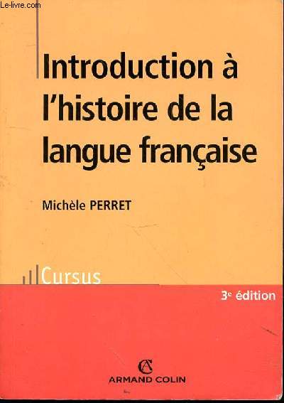INTRODUCTION A L'HISTOIRE DE LA LANGUE FRANCAISE